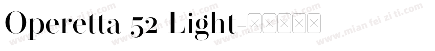 Operetta 52 Light字体转换